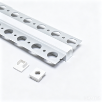 Profilé LED en aluminium de haute qualité pour plafonds en plaques de plâtre et cloisons sèches, canal LED personnalisé 20*13 pour bandes LED