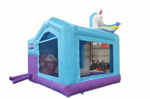 Bán Hot Inflatable nhảy nhà Inflatable cầu vồng ngựa lâu đài với Slide cho sân chơi ngoài trời - Product Image 4