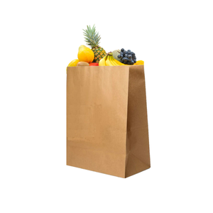 Convient pour contenir des fruits, des légumes à bas prix Sacs en papier kraft brun très durables sans poignée exportés du Vietnam - Product Image 4