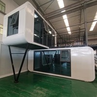 Maison conteneur modulaire amovible multi-usage 20 pieds 40 pieds, dortoir portable pour personnel, résidence préfabriquée pour campement extérieur et isolé