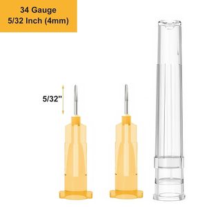 100pcs 34G 32G 18G 25G 27G 30G Superfine Small Painless Needle 4mm 13mm Ultrafine Teeth Eyelid Tool Needles - Product Image 2