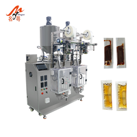 Machine de remplissage et d'emballage entièrement automatique VFFS à scellage 3 côtés pour sachets de 10g, 20g, confiture, miel, liquides, jus, eau minérale, lait, bâtonnets glacés