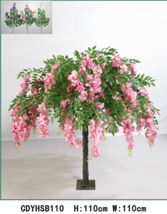 Árbol de Glicinia Artificial Colgante Tipo <span class=keywords><strong>B</strong></span>, de Seda Densa, para Decoración de Interiores en Bodas, Hoteles, Centros Comerciales y Fiestas - ¡Venta Caliente! - Product Image 2