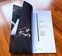 Impression professionnelle de catalogues de produits d'entreprise de luxe personnalisés, recto verso, papier cartonné écologique, impression couleur intégrale pour prospectus