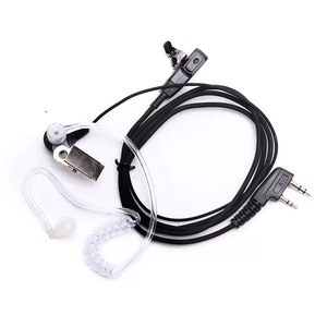Auriculares walkie talkie con cable grueso con conducto de aire, universales para UV5R 888s - Product Image 5