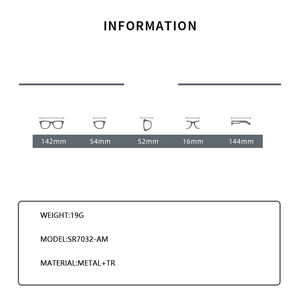 ホットファッションシンプルデザイン卸売新ファッションスクエアフレーム男女兼用トレンド個性派ブルーライトカット近視メガネ - Product Image 6