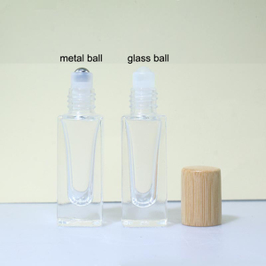 5Ml 10Ml 15Ml Cuộn Trên Chai Rõ Ràng Con Lăn Thủy Tinh Chai Rỗng Vuông Tinh Dầu Con Lăn Lọ Với Con Lăn Thép Bóng - Product Image 4