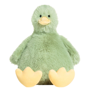 Dessin animé canard <span class=keywords><strong>colvert</strong></span> en peluche peluche oreiller jouets réaliste couché vert caneton en forme de poupées Chubby blanc canard peluches - Product Image 4