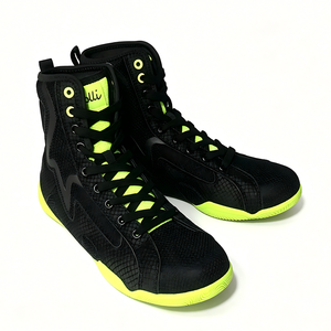 Calzado de Boxeo y Lucha Libre con Cordones, Parte Superior de Malla de Microfibra, Suela de Goma Resistente Antideslizante, Ligero y Transpirable para Entrenamiento en Gimnasio - Product Image 6