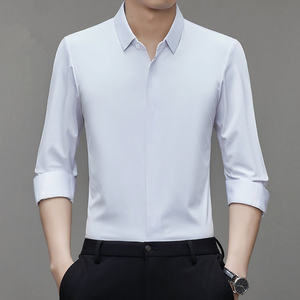 Chemise en velours pour <span class=keywords><strong>homme</strong></span> pour l'automne et l'hiver, affaires et loisirs, épaisse et chaude, chemise infroissable <span class=keywords><strong>sans</strong></span> <span class=keywords><strong>repassage</strong></span> - Product Image 4