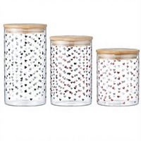 Pot en verre rond scellé tricolore, compatible micro-ondes, anti-poussière, passe au lave-vaisselle, écologique, avec couvercle