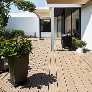 Chất lượng cao tùy chỉnh WPC decking hiện đại ngoài trời bằng Gỗ nhựa <span class=keywords><strong>composite</strong></span> sàn 3D dập nổi hạt gỗ chịu thời tiết - Product Image 6