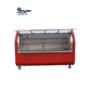 Kiosque mobile pour en-cas en acier inoxydable JX-FR280A avec équipement de cuisson au gaz/électrique et roues à vendre - Product Image 3
