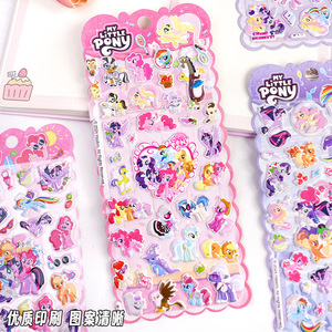 Autocollants en mousse 3D faits à la main authentiques en forme de poney, jouet de dessin animé pour enfants, filles et bébés - Product Image 3