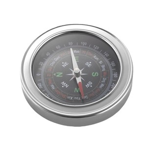 Stainless Steel Compass 60mm Chinese English High Accuracy Outdoor Teaching Handheld Type - Product Image 1