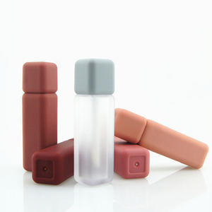 Design unico 5ml 8ml 10ml tubi per lucidalabbra trasparenti con coperchio rosa nero con la tua etichetta - Product Image 3