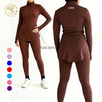 Ensembles respirants à personnalisation rapide pour femmes musulmanes, vêtements de sport modestes en tissu anti-humidité, tenues ethniques islamiques
