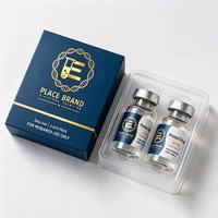 Étiquette personnalisée BL-112 pour flacon en verre de 3 ml, étiquette et boîte holographiques pour flacon de 3 ml, et boîte en papier avec plateau
