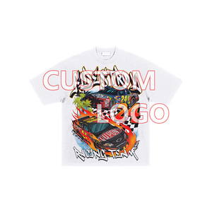 เสื้อยืดผู้ชายผ้าฝ้ายทอคุณภาพสูง 100% ทรงโอเวอร์ไซส์ หนัก 260gsm สไตล์สตรีทแวร์ รับสกรีนลายตามสั่ง จากผู้ผลิต - Product Image 4