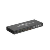 Multiviseur KVM HDMI Quad 4x1 4 ports, prend en charge le clavier et la souris 4K PIP POP sans bordure