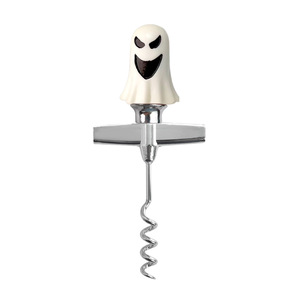Halloween White Ghost Wine Opener Stainless Steel Corkscrew Portable Gift - Product Image 1