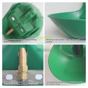 Di alta qualità nuovo di zecca di capra di pecora di grande capacità verde ciotola di plastica valvola di rame ecologico durevole - Product Image 6