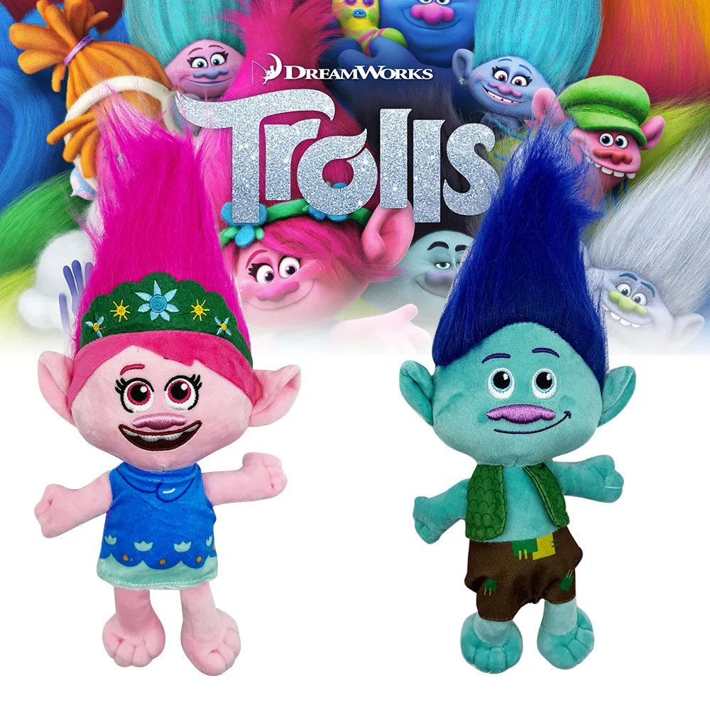 Hot Kartun troll BAND bersama-sama mainan mewah Elf rambut ajaib lembut boneka lembut pabrikan boneka lembut figur mainan