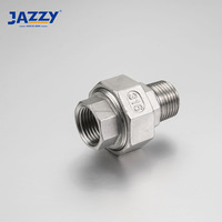 Raccord de tuyauterie en acier inoxydable JAZZY Factory Direct Ss 304 316 NPT Thread MXF mâle-femelle