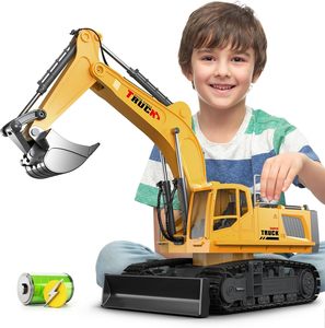 Dwi Dowellin Excavadora de Juguete a Control Remoto de 21 Pulgadas con Cuchilla de Metal y Balde, 12 Canales, Alcance de 30m, Lista para Usar, Escala 1:16 - Product Image 1