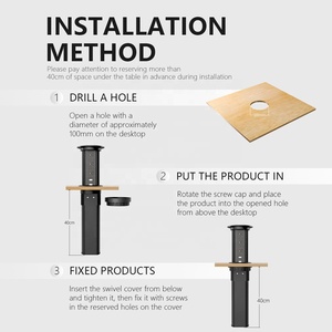 Combinación de módulo gratuito, isla de cocina estándar de EE. UU., IP44, encimera impermeable, enchufe de elevación inteligente de energía eléctrica emergente - Product Image 3
