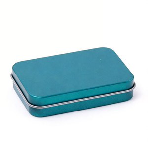 Boîte métallique vide rectangulaire de fabrication directe pour le stockage domestique, l'emballage de cadeaux et l'emballage de divers petits articles - Product Image 2