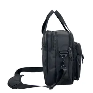 Özel iş dizüstü evrak çantası basit omuz çantası darbeye dayanıklı Tote bilgisayar çantası
