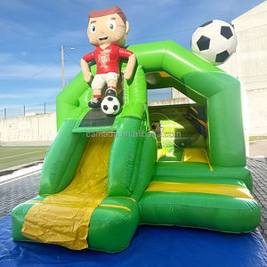 Cheap Eco-Friendly Waterproof Inflatable Sports Castle Combo Slide Bouncer Soccer Bounce <b>House</b> <b>Jumping</b> Bouncer for Kids Party - Product Image 2