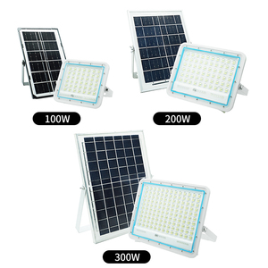 ソーラーLEDフラッドライト200W SMD屋外プロジェクト防水IP67アルミABSパワーディスプレイ付き - Product Image 2