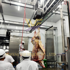 牛・七面鳥屠殺場機械一式、完全屠殺ライン、牛ハラール屠殺場プラント、牛肉精肉機械設備 - Product Image 3