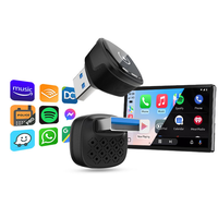 Adaptateur CarPlay sans fil 2-en-1 avec connexion USB, convertit le CarPlay filaire en sans fil pour les voitures équipées d'un CarPlay filaire d'origine