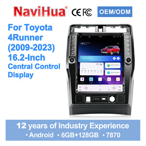 วิทยุติดรถยนต์ระบบแอนดรอยด์ Navihua พร้อมระบบนำทาง GPS เครื่องเล่นมัลติมีเดีย หน้าจอสัมผัสขนาด 16.2 นิ้ว แบบ T-Style สำหรับรถยนต์โตโยต้า 4Runner ปี 2009-2023 - Product Image 3