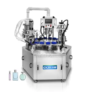 CYJX Rotary Perfume Linha Processamento Equipamento Linha Fabricação Máquinas Máquina Enchimento Perfume Rotativo Automático