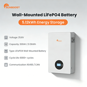 Batterie Lifepo4 murale Sunboost 51,2 V 100 Ah 5 kWh, batteries lithium-ion pour utilisation avec onduleur, plus de 6000 cycles - Product Image 6