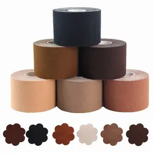 Hoge Kwaliteit Katoen Borst Tit Lift Tape Onzichtbare Push Up Stok Beha Boob Lift Tape Borst Bloemblaadje-Vormige Naadloze tapered Plakken