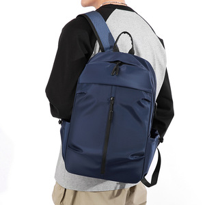 Laptop <b>Backpack</b> <b>Large</b> Capacity USB Charging Port Business Travel Commuting Youth Male Solid Color 10 Inches - Product Image 4