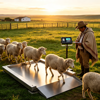 Balance au sol professionnelle KUNSCALE YK-SFD en acier inoxydable robuste, capacité 300 kg, précision 500 g, affichage LCD/LED, compatible OEM, garantie 1 an