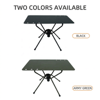 Table pliante d'extérieur, petite, portable, pour le camping, le pique-nique, en aluminium, mobilier tactique de glamping, modèle AF-1051