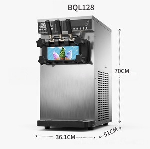 เครื่องทำไอศกรีมซอฟท์เสิร์ฟ 3 รสชาติ แบบตั้งโต๊ะ สแตนเลส เสียงเบา สำหรับสนาม<span class=keywords><strong>เด็ก</strong></span>เล่น <span class=keywords><strong>โรงเรียน</strong></span> โรงอาหาร ใช้งานง่าย - Product Image 6