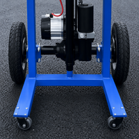 Chariot élévateur à batterie lithium-ion entièrement électrique avec déplaceur latéral hydraulique, hauteur de fourche réglable 9 cm, dimensions des fourches 45x50 cm, 48V/36AH