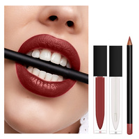 Kit de maquillage pour les lèvres, crayon à lèvres, rouge à lèvres, cosmétiques, marque privée, longue durée, vente en gros, imperméable, personnalisé, brillant, minéral, écologique