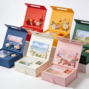 Boîte à cosmétiques <span class=keywords><strong>en</strong></span> papier rigide avec logo personnalisé <span class=keywords><strong>en</strong></span> relief, fermeture magnétique, doublure <span class=keywords><strong>en</strong></span> éponge, taille et couleur personnalisées pour les soins de la peau et la beauté - Product Image 5