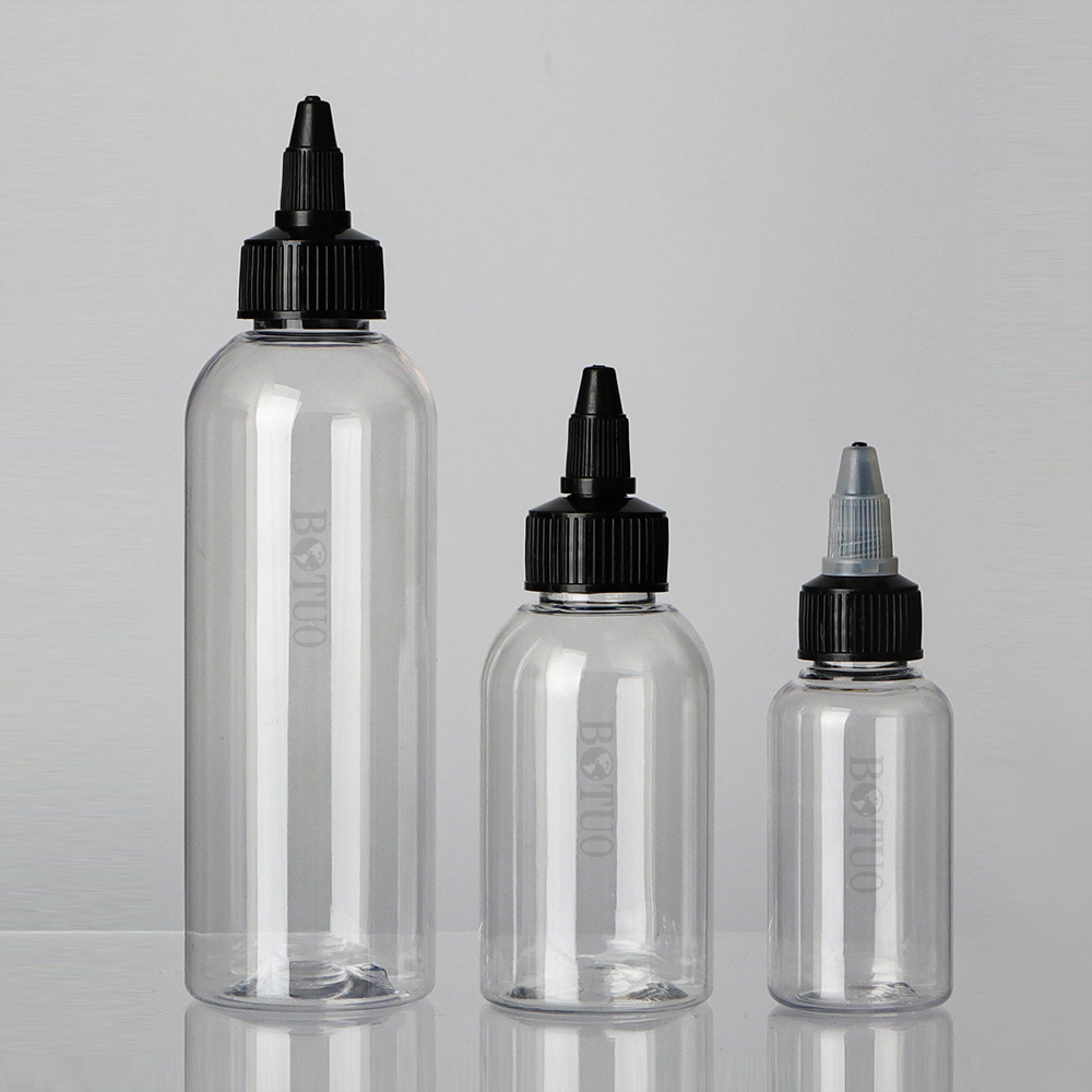 Hair Oil Glass Cosmetic Containers Rose Gold Dropper Bottle Transparent OEM