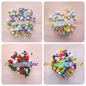 Colori assortiti pompon artigianali fornisce palline di pompon di piccole dimensioni da 5mm a 30mm per arte e creatività - Product Image 6