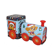 Modélisation de voiture de puissance créative pour enfants Boîte de fer à modeler Boîte à crayons en fer blanc Cadeau d'anniversaire pour enfants